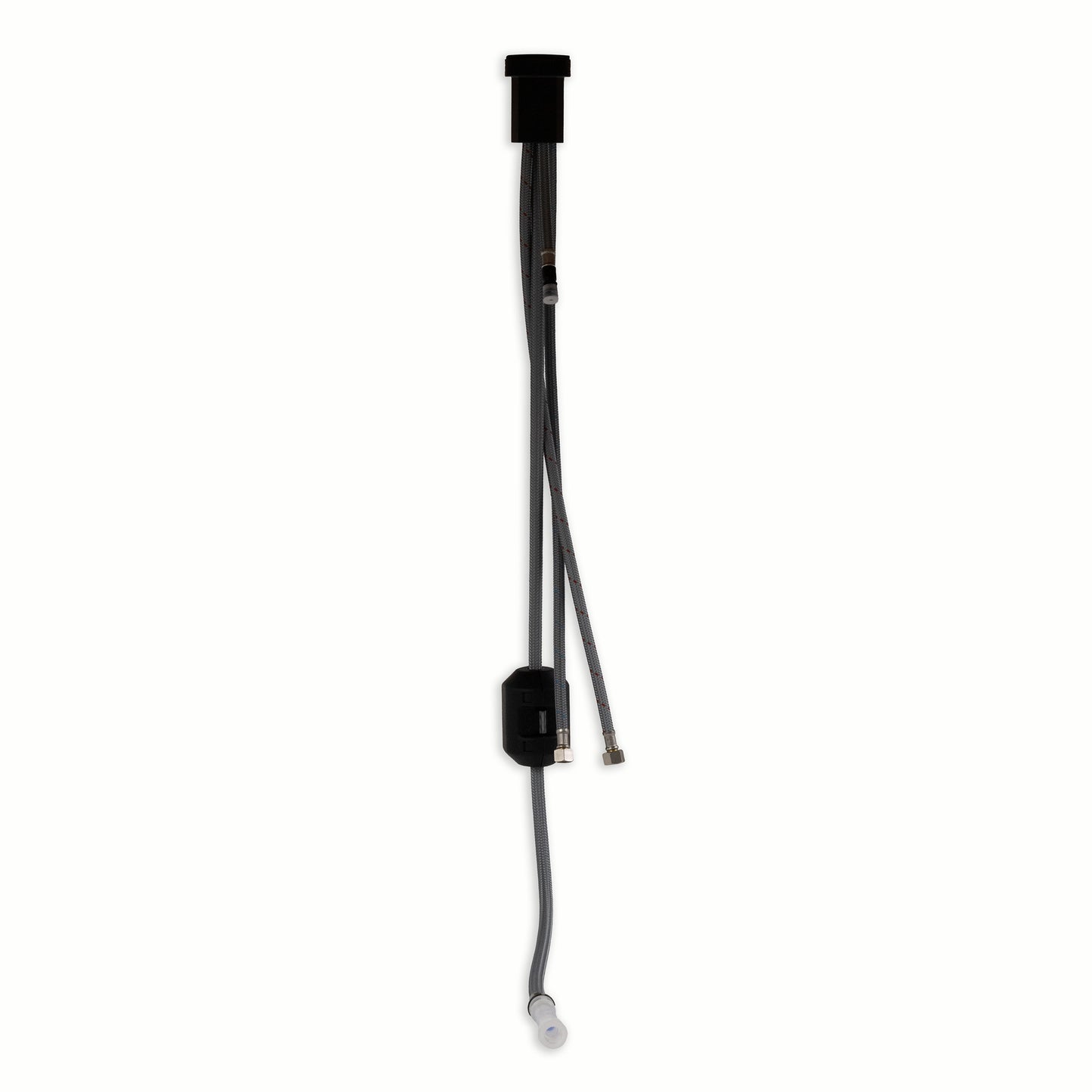 1-HANDLE PULL-DOWN SPRAYER KITCHEN FAUCET WITH DECKPLATE - 803 MATT BLACK