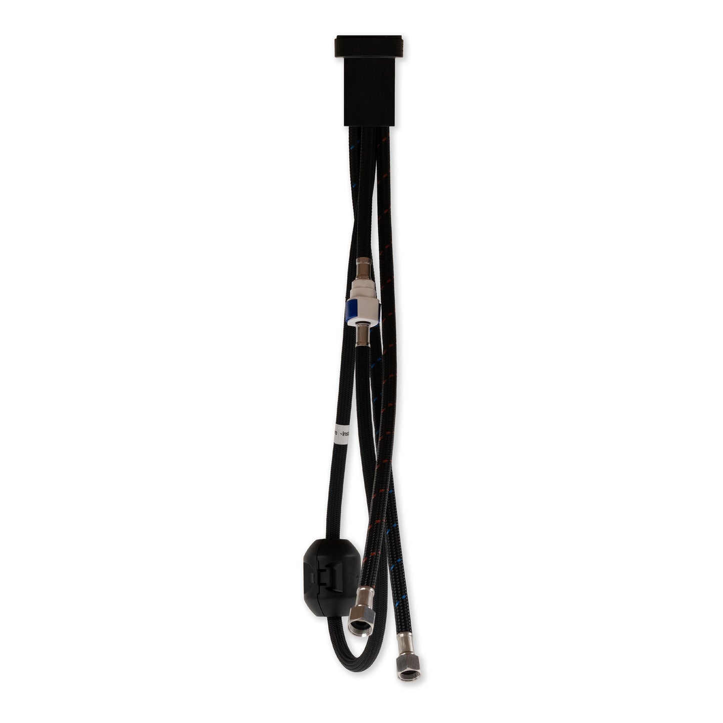 1-HANDLE PULL-DOWN SPRAYER KITCHEN FAUCET WITH DECKPLATE - 804 MATT BLACK
