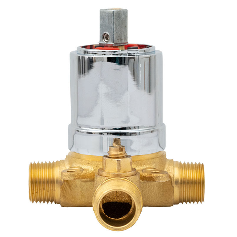1 HANDLE SHOWER/TUB FAUCET WITH VALVE- 607 BRUSH NICKEL