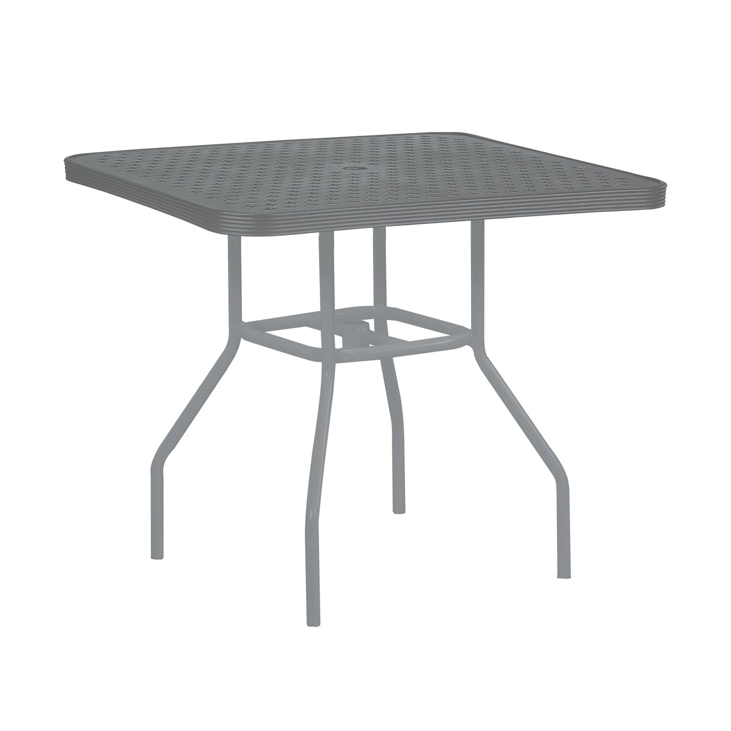 42″ Square Top Aluminum Dining Table