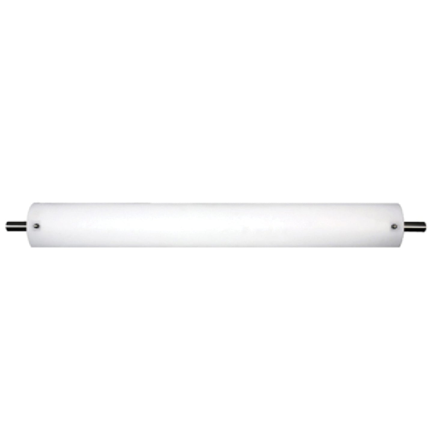 30"W Satin Nickel Vanity Light with Frosted Acrylic Shade