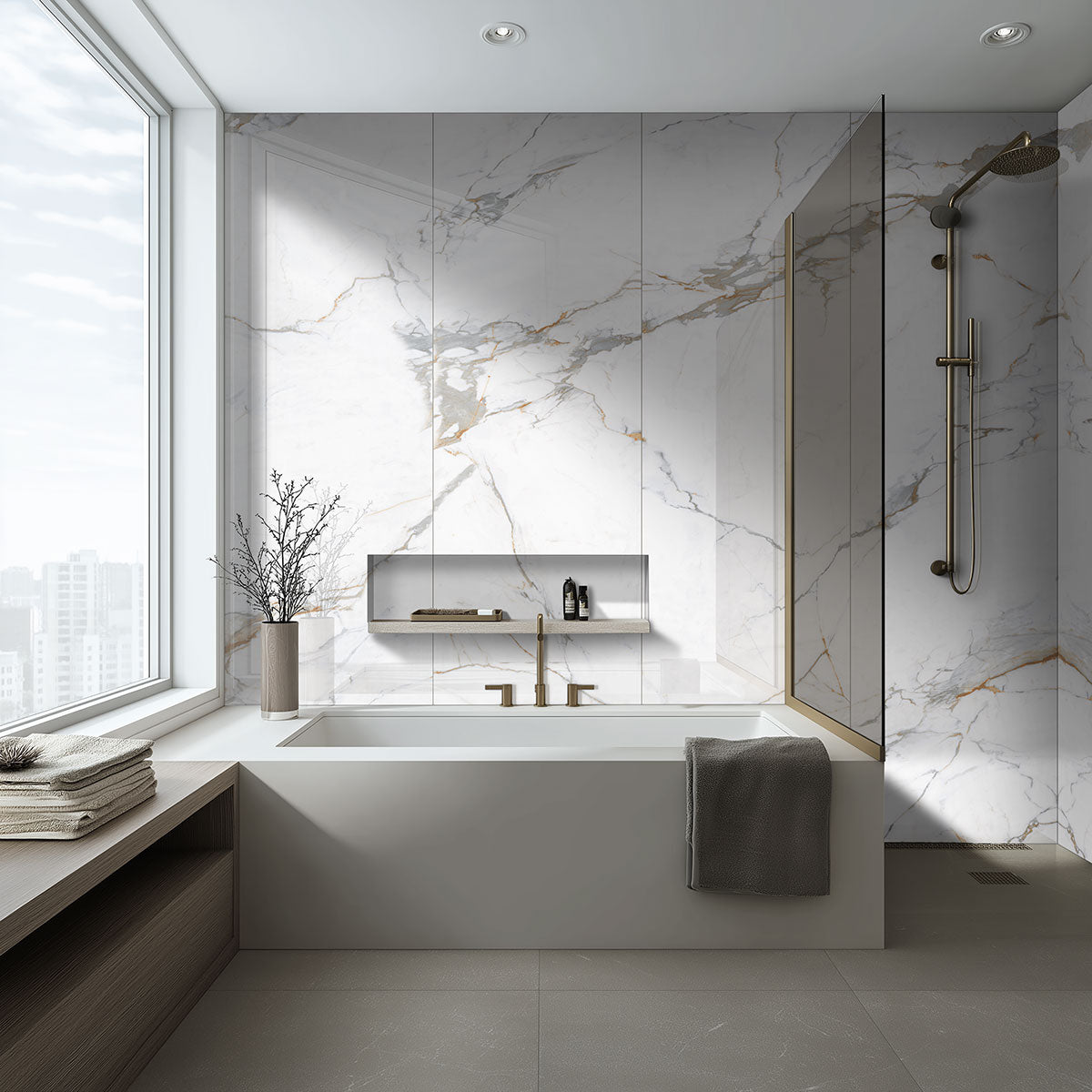 Azure Regal Calacatta Panels