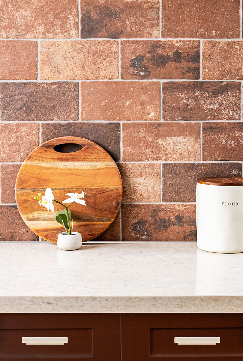 BRICKSTONE RED 5X10 BRICK TILE