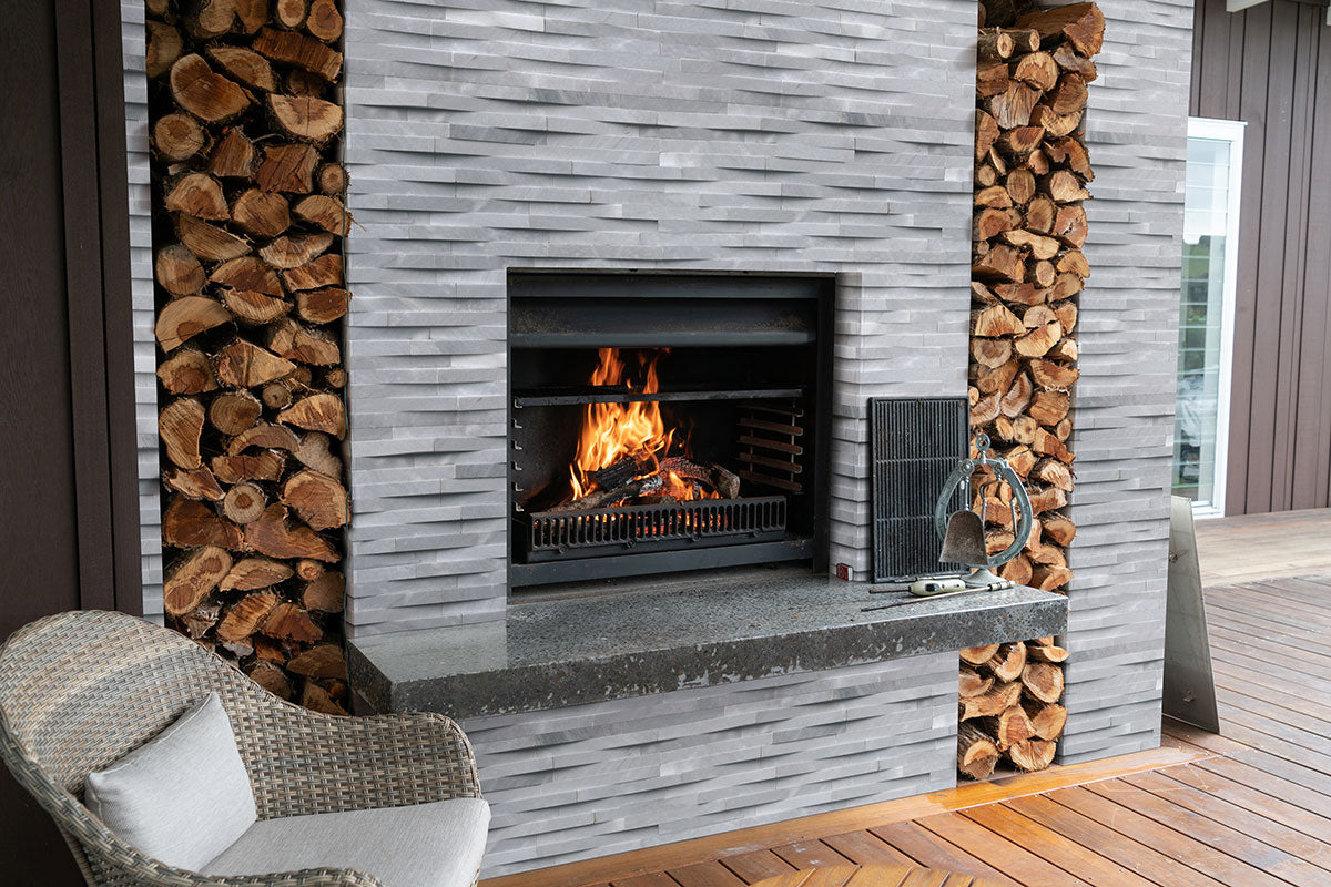 Cosmic Gray 3d Wave Stacked Stone