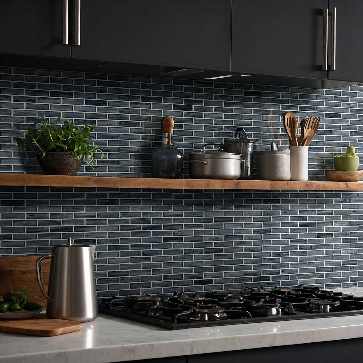 Oasis Blast 1x4 Glass Tile