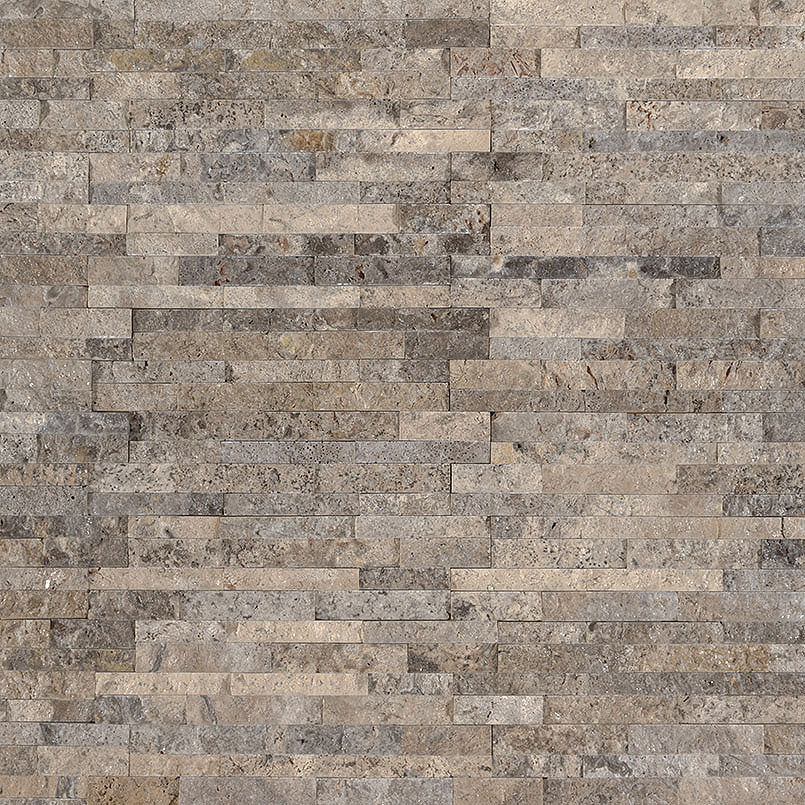Silver Travertine Mini Stacked Stone