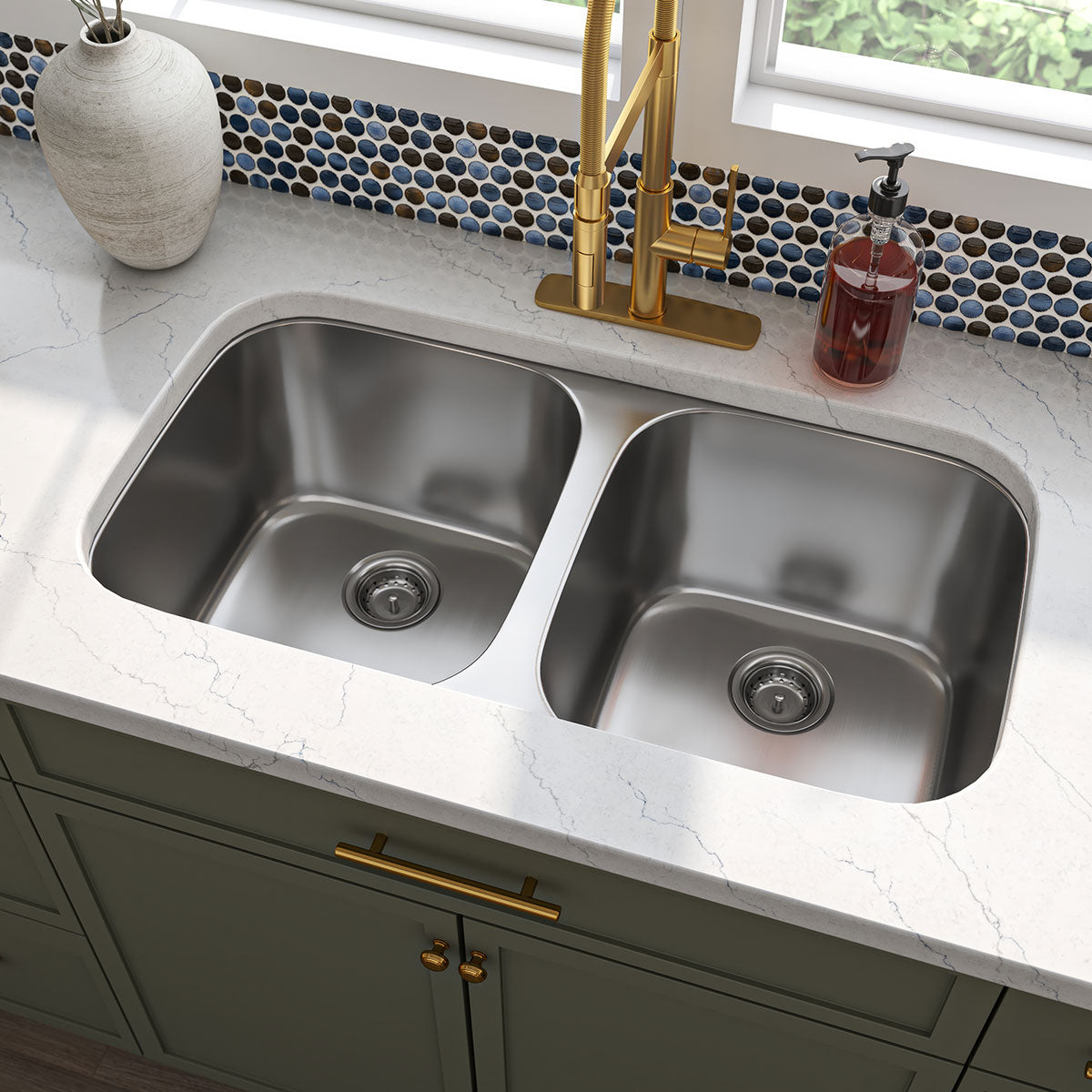 DOUBLE BOWL SINK 50/50 - 3218