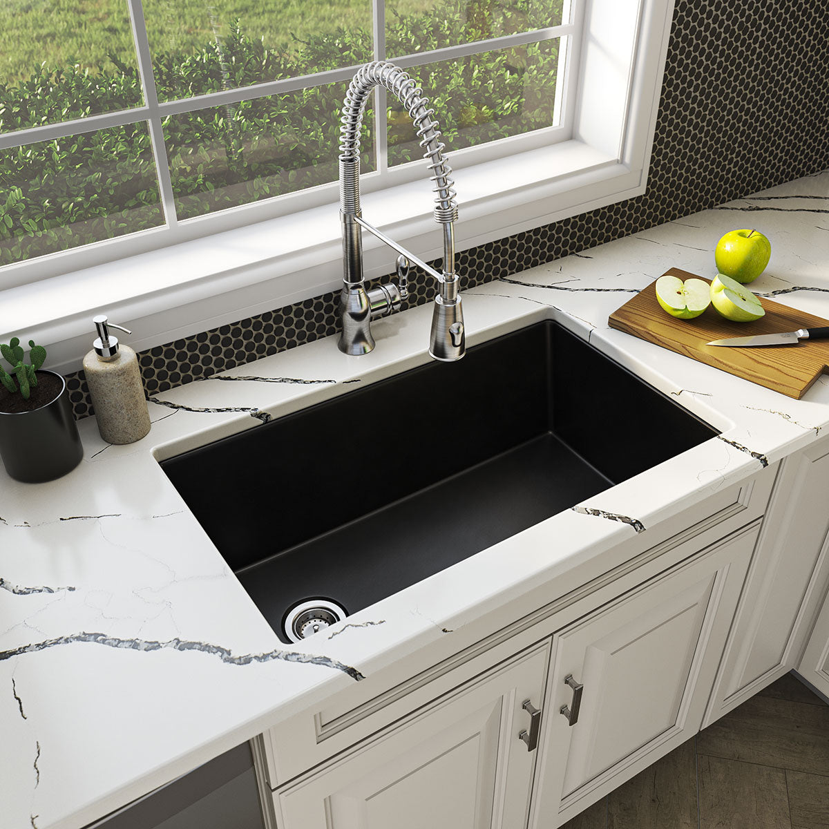 BLACK QUARTZ SINGLE BOWL 3119