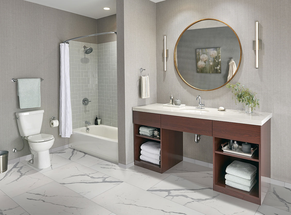 White Glossy Single Bullnose Tile 3x6