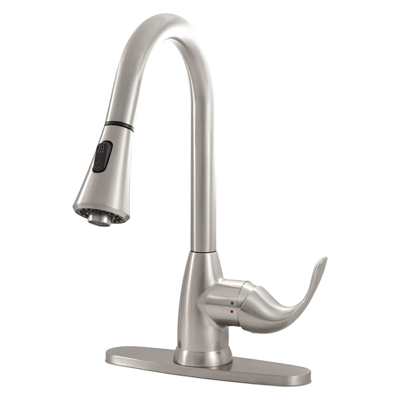 1 HANDLE PULL-DOWN SPRAYER KITCHEN FAUCET - 803 BRUSHED NICKEL