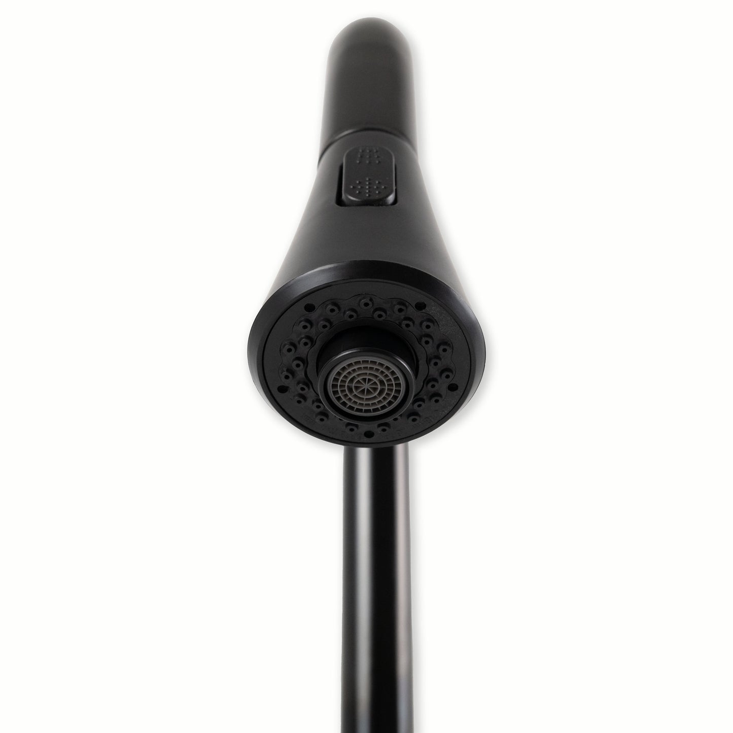 1-HANDLE PULL-DOWN SPRAYER KITCHEN FAUCET WITH DECKPLATE - 803 MATT BLACK