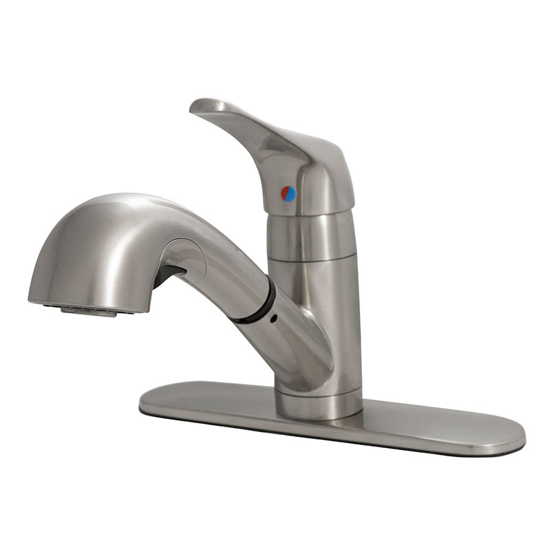 1-HANDLE PULL-OUT SPRAYER KITCHEN FAUCET - 805 BRUSHED NICKEL