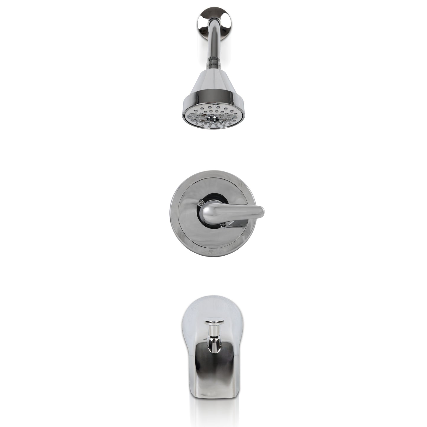1 HANDLE SHOWER/TUB FAUCET WITH VALVE- 608 CHROME