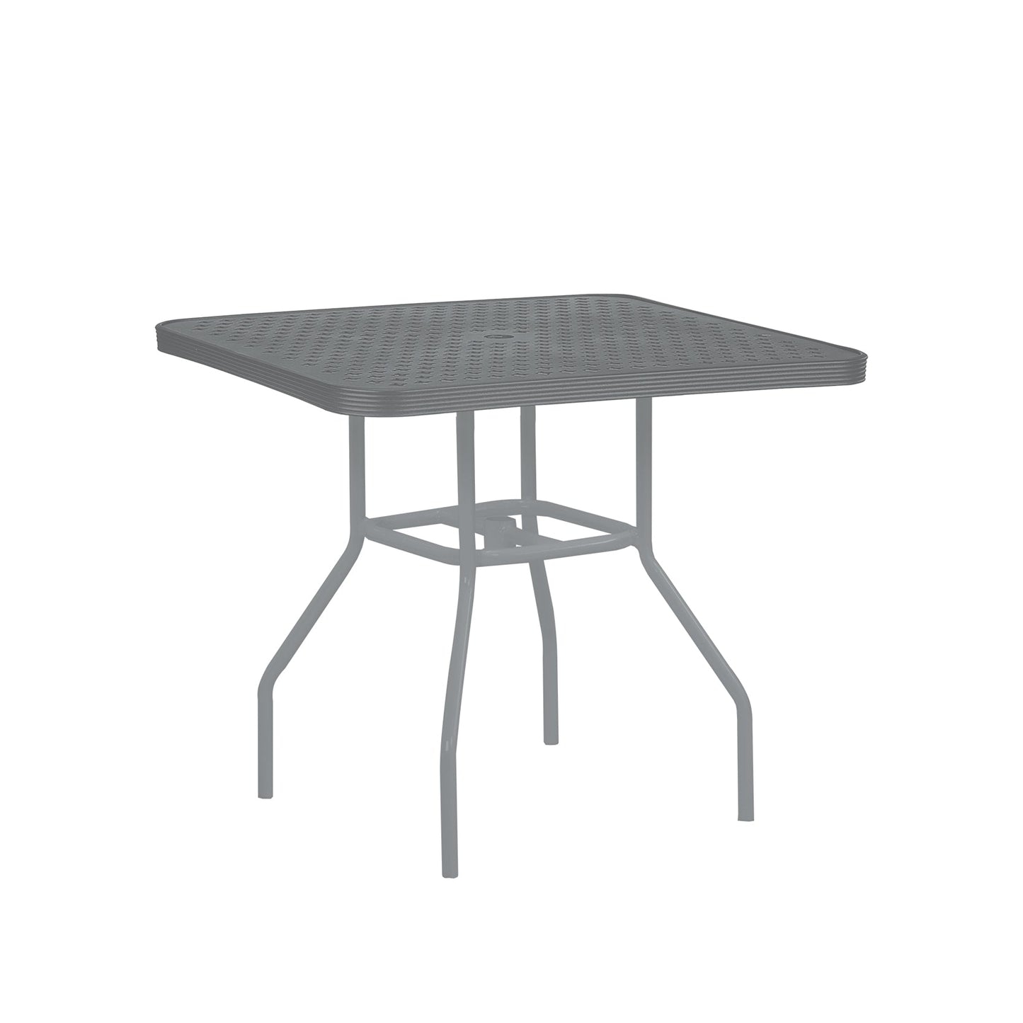 36″ Square Top Aluminum Dining Table