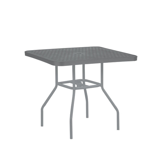 36″ Square Top Aluminum Dining Table