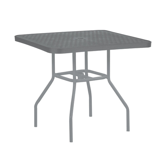 42″ Square Top Aluminum Dining Table