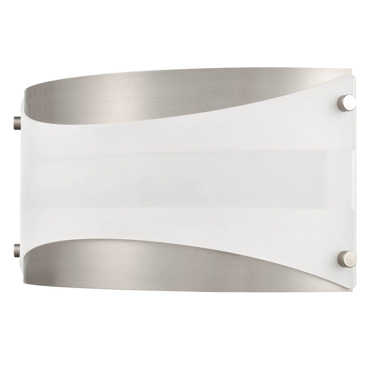 7"H Brushed Nickel Wall Sconce with Frosted Glass Shade