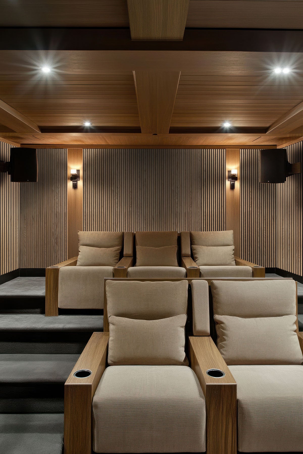 Natural Acoustic Wood Slat Wall Panels