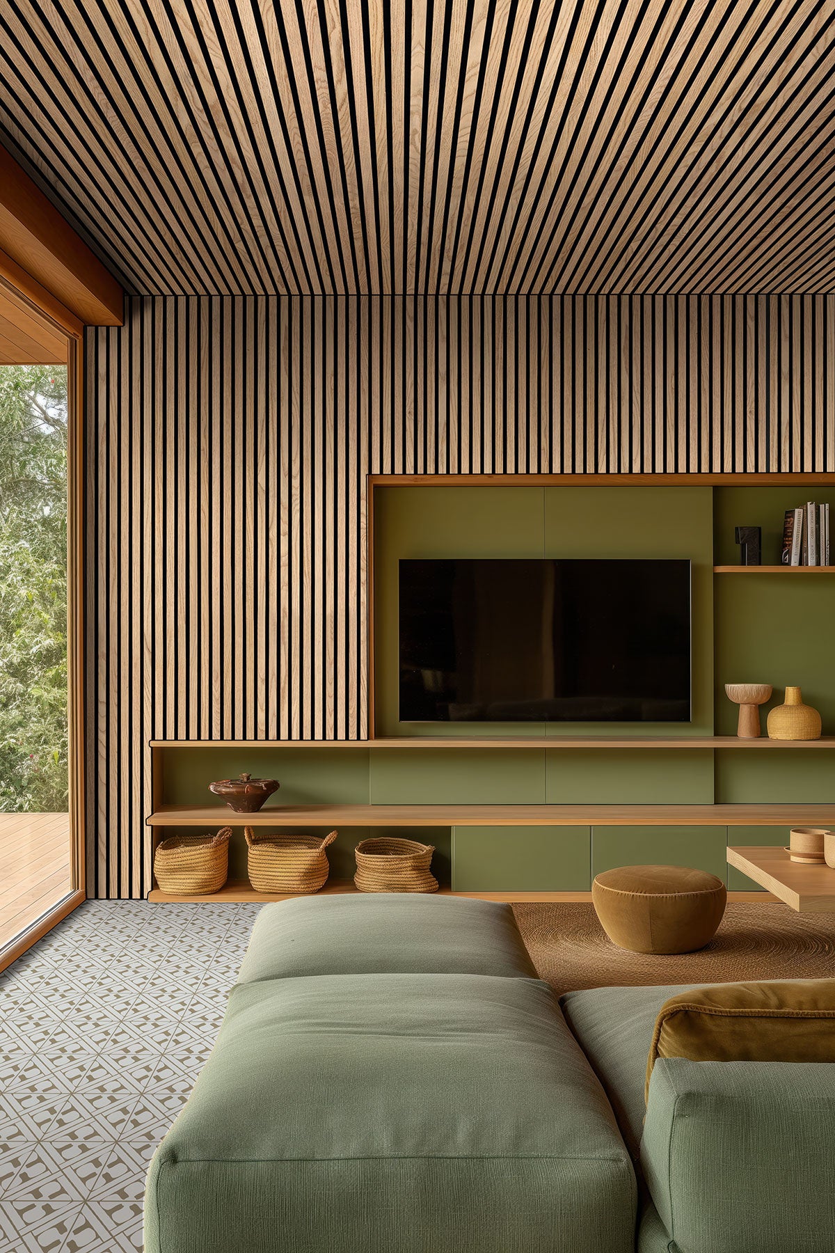 Natural Acoustic Wood Slat Wall Panels