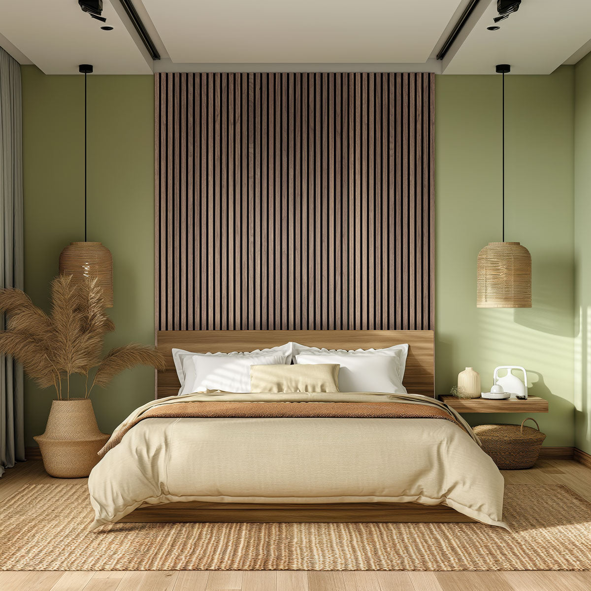 Tawny Acoustic Wood Slat Wall Panels