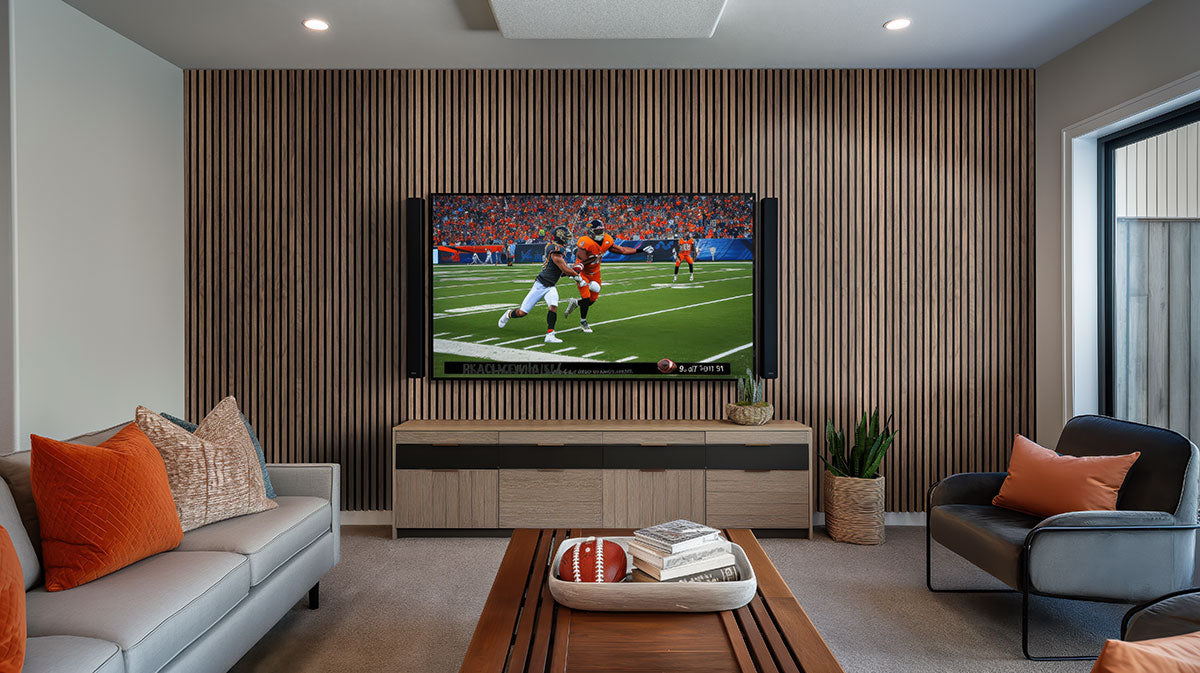 Tawny Acoustic Wood Slat Wall Panels