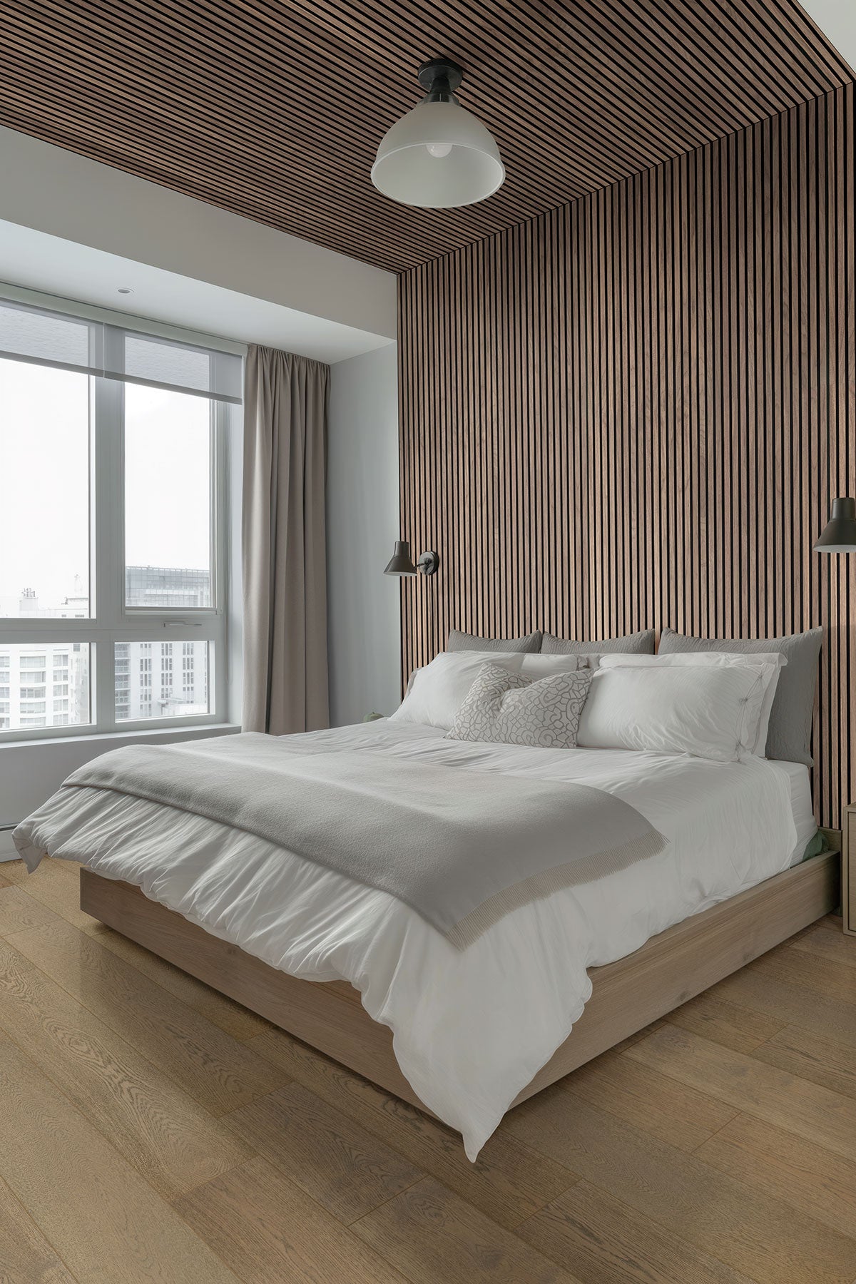 Tawny Acoustic Wood Slat Wall Panels