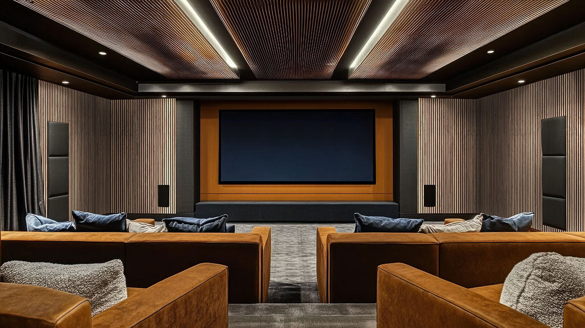 Tawny Acoustic Wood Slat Wall Panels