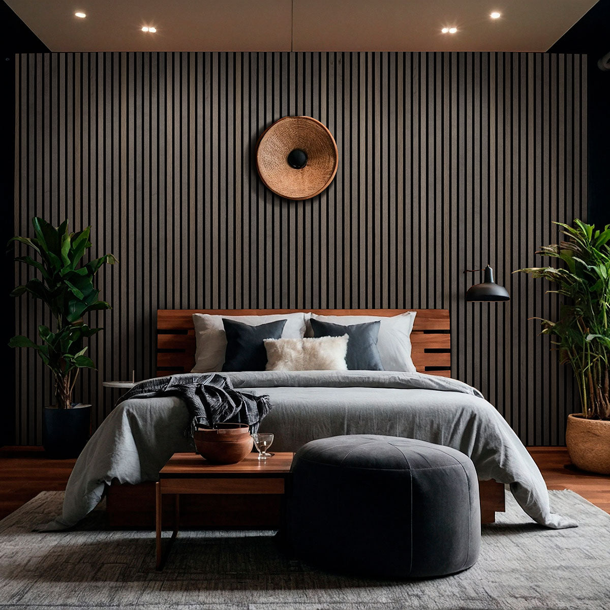Umber Acoustic Wood Slat Wall Panels