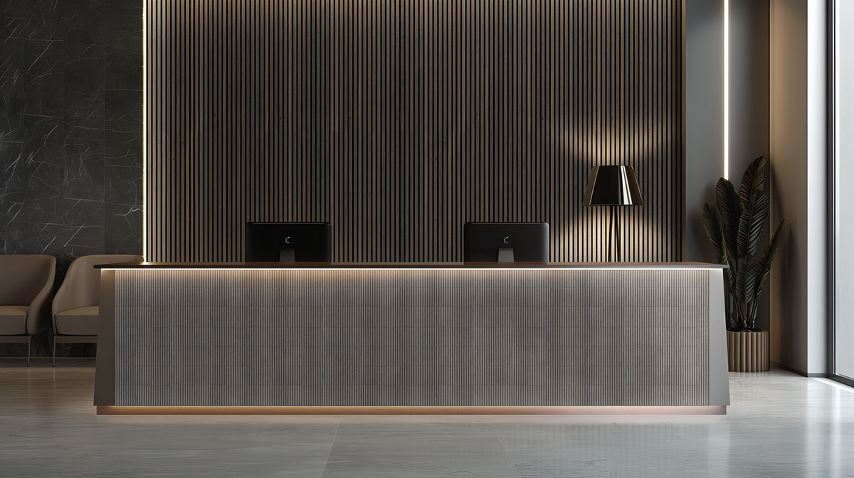 Umber Acoustic Wood Slat Wall Panels