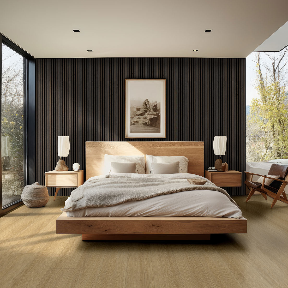 Umber Acoustic Wood Slat Wall Panels