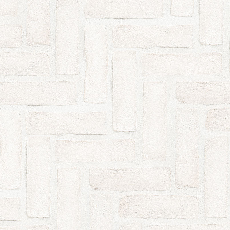 Alpine White Reclaimed Clay Brick - Herringbone
