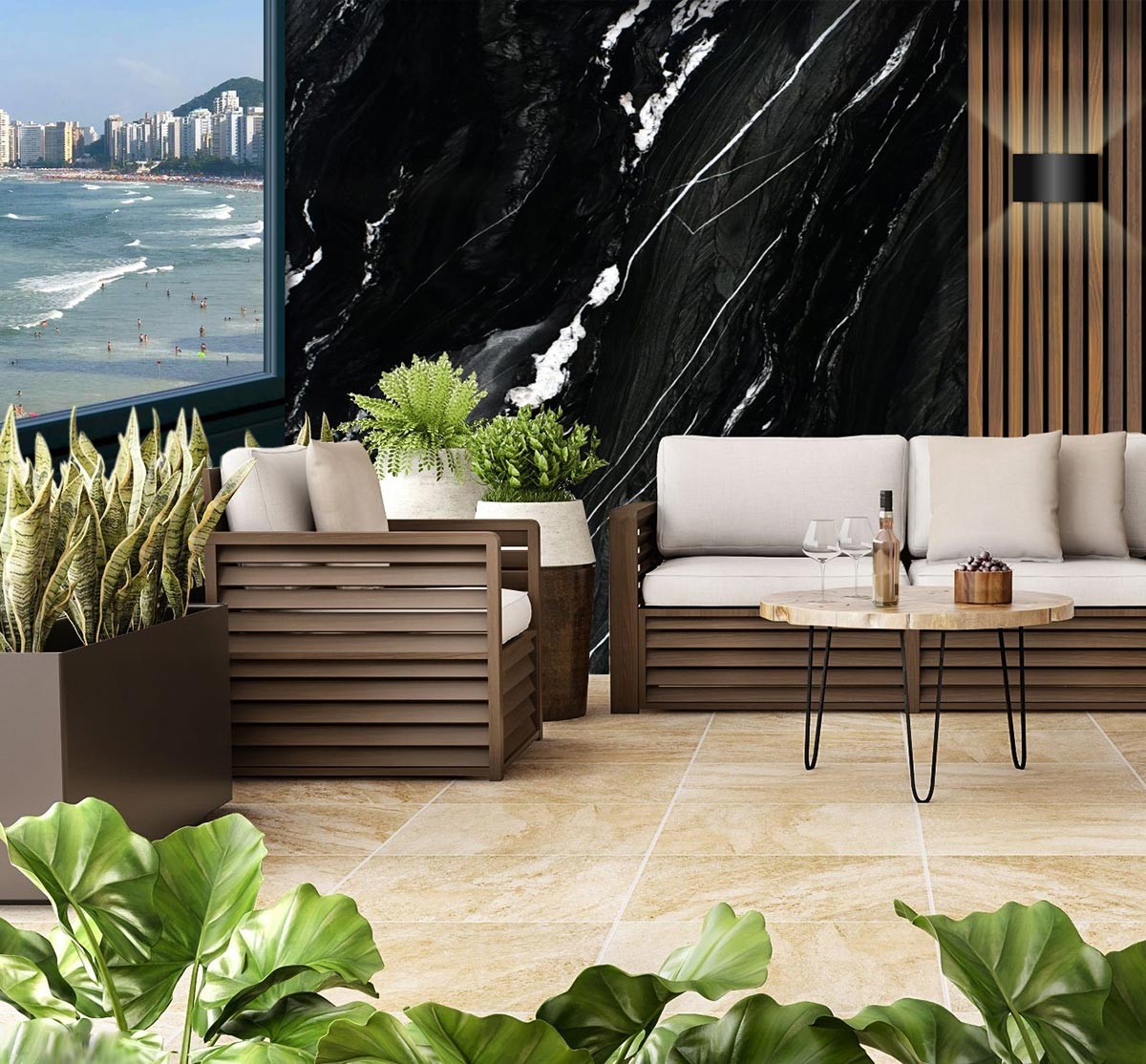 Andes Black Quartzite