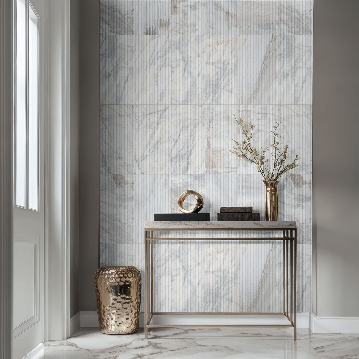 Arabescato Venato Valentino Fluto 12x24 Honed