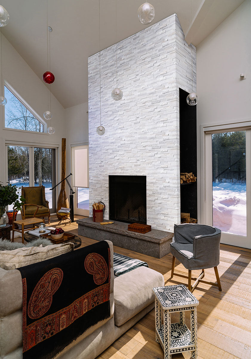 Arctic White Multi Finish Stacked Stone