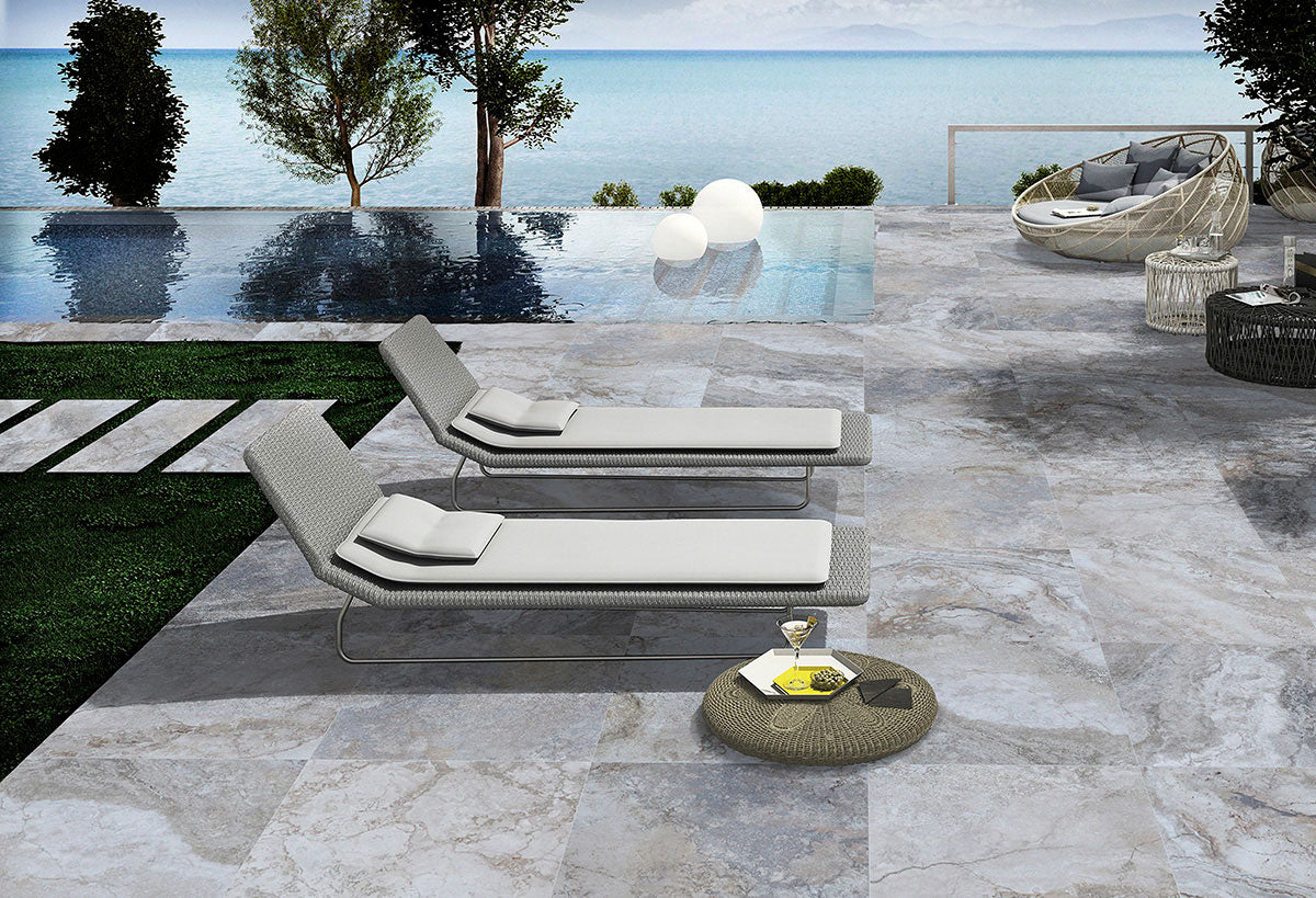 Argento Travertino® Arterra Pavers