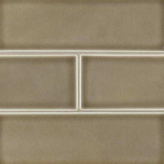 Artisan Taupe Subway Tile 4x12