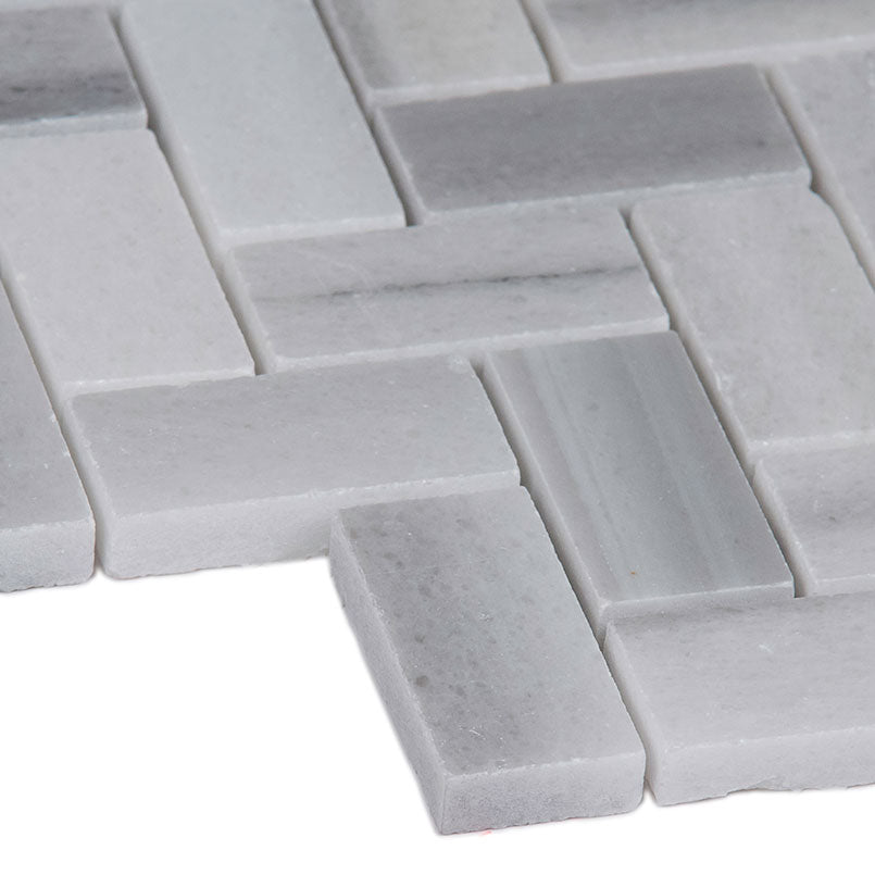Bergamo Marble Herringbone Tile