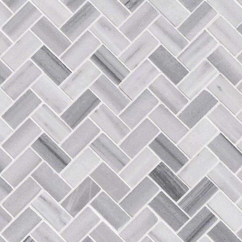 Bergamo Marble Herringbone Tile