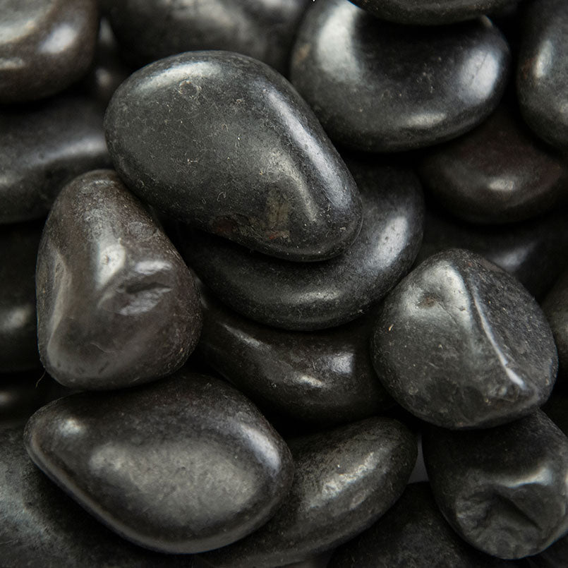 Black Polished Pebbles