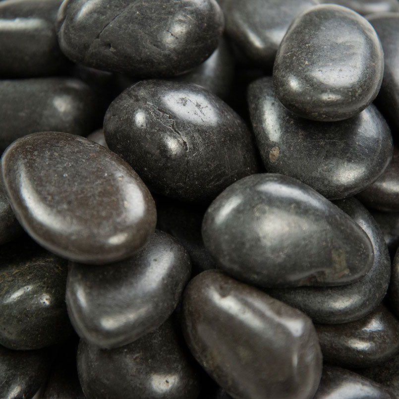 Black Polished Pebbles