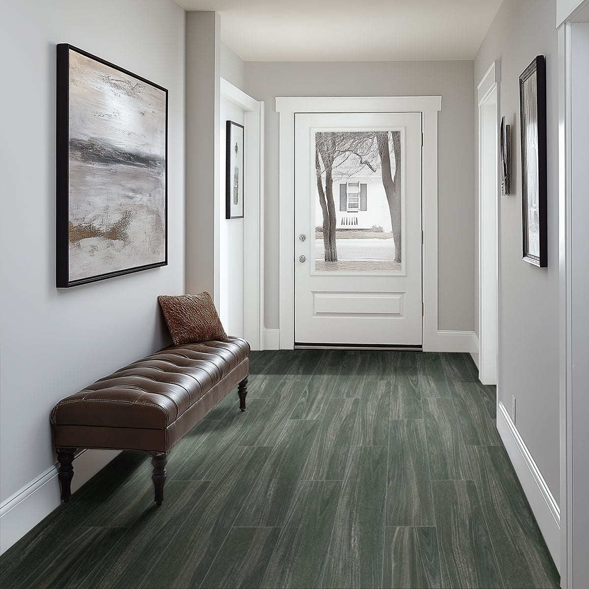 Midnight Porcelain Wood Tile