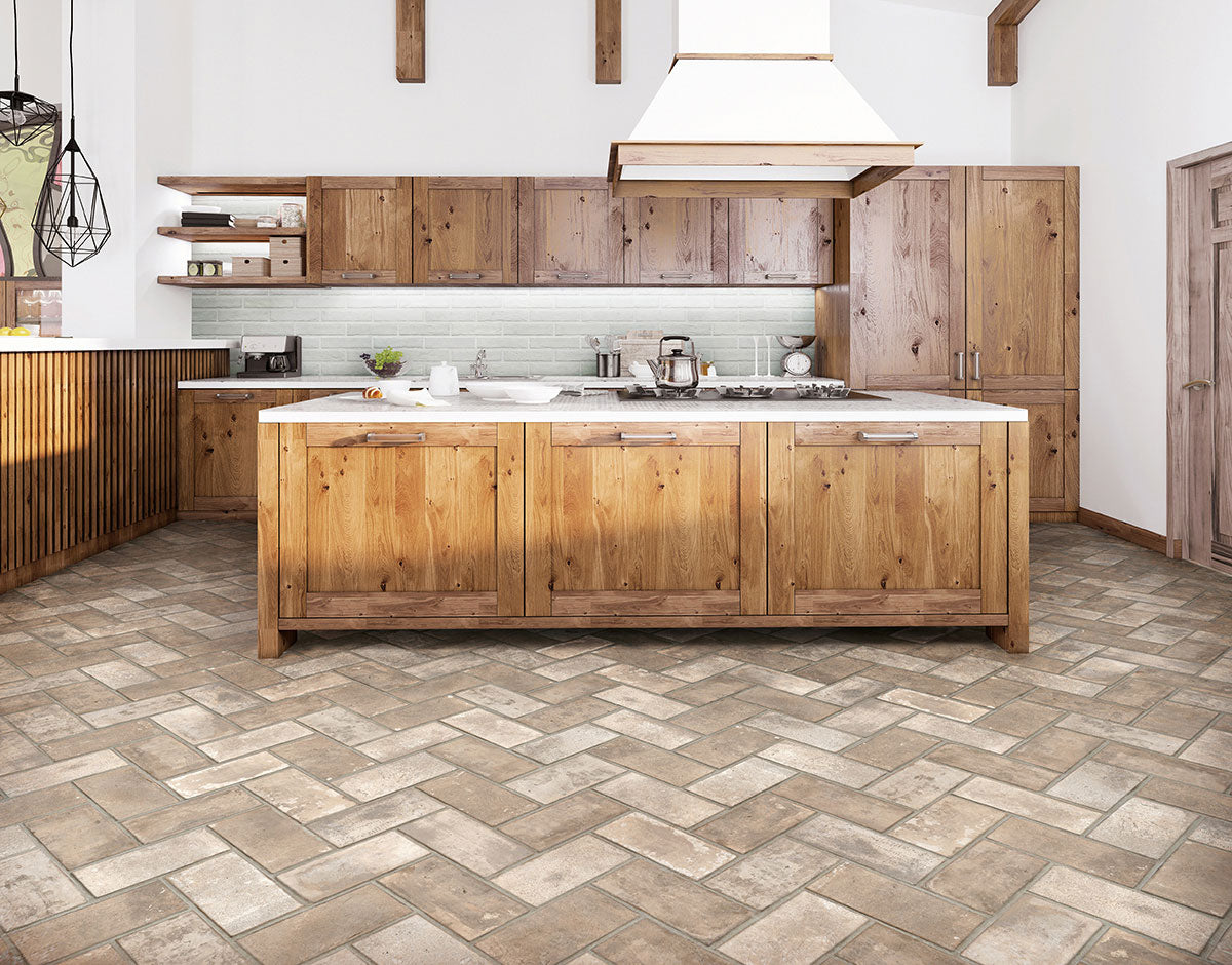 BRICKSTONE IVORY 5X10 BRICK TILE