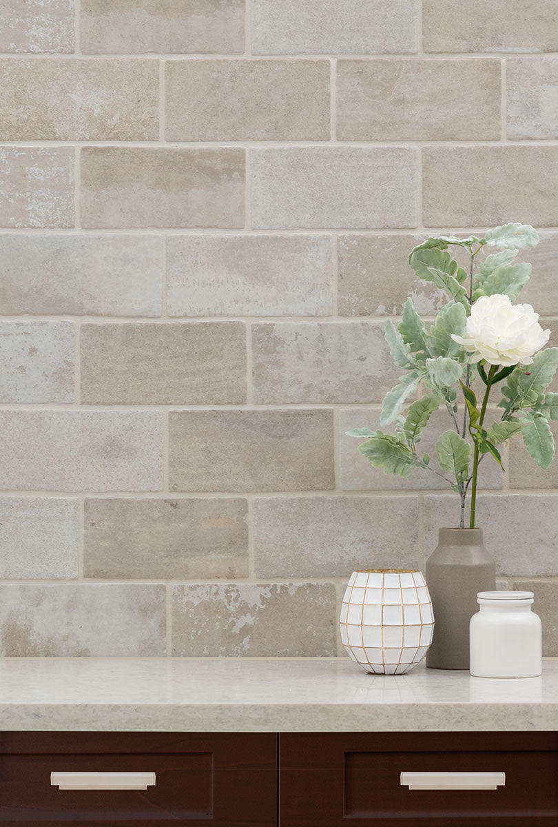 BRICKSTONE IVORY 5X10 BRICK TILE
