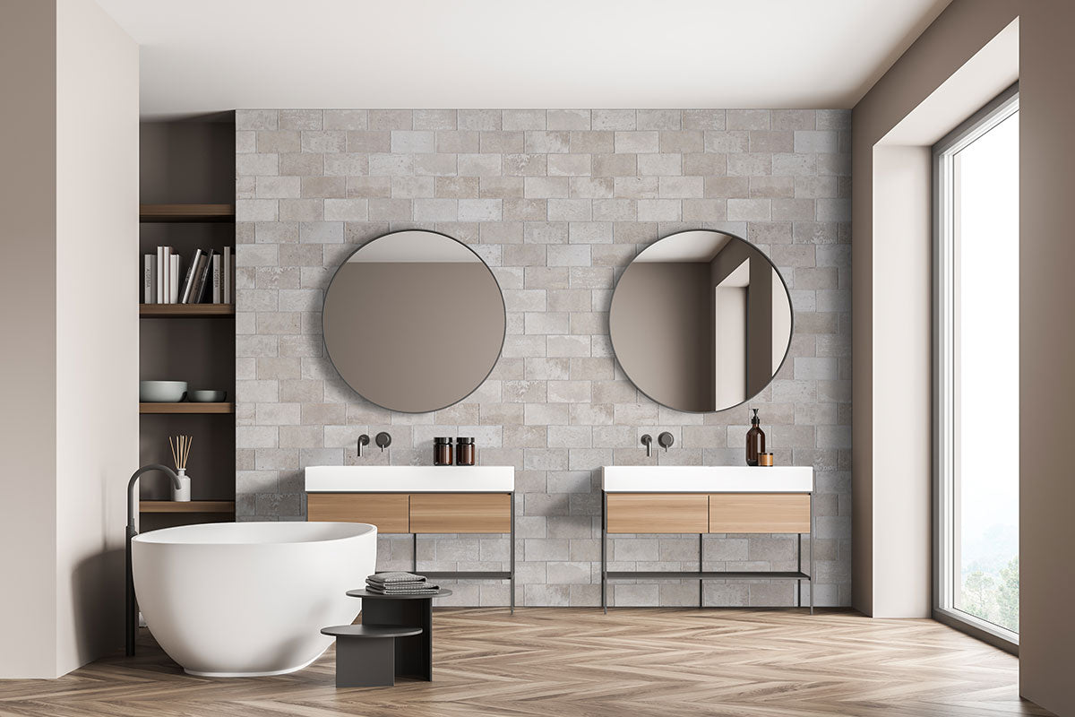 BRICKSTONE IVORY 5X10 BRICK TILE