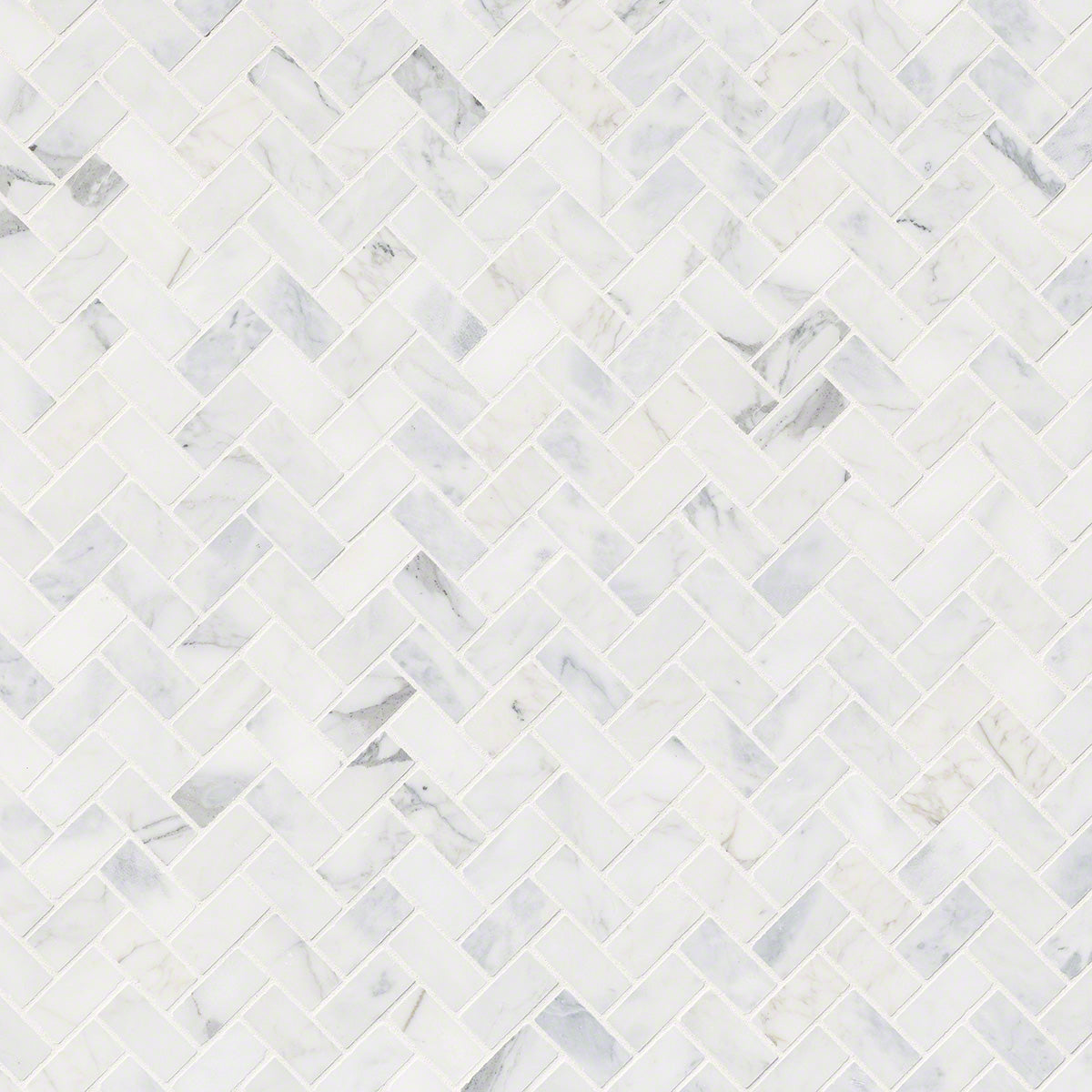 Calacatta Cressa Honed Herringbone Tile