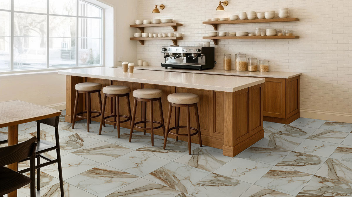Calacatta Marbella Porcelain Tile