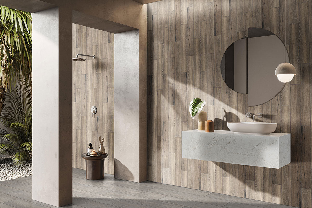 Grigia Porcelain Wood Tile