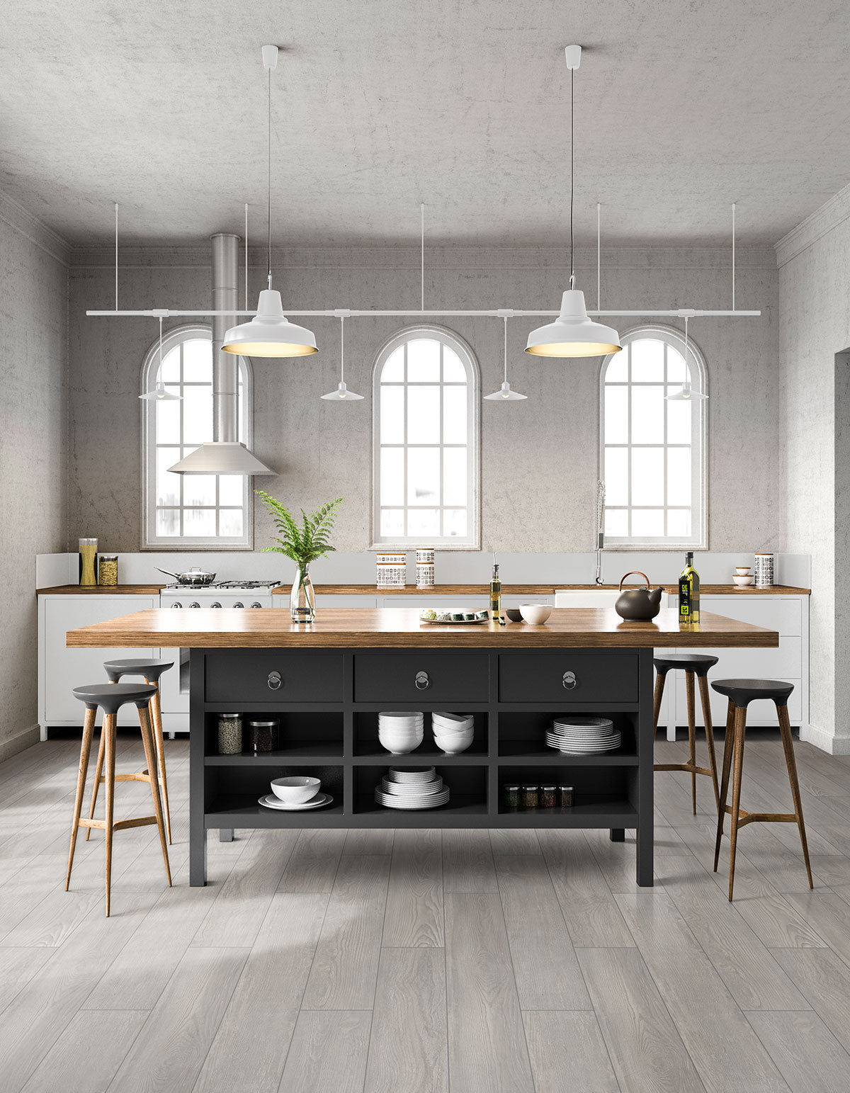 Grigia Porcelain Wood Tile