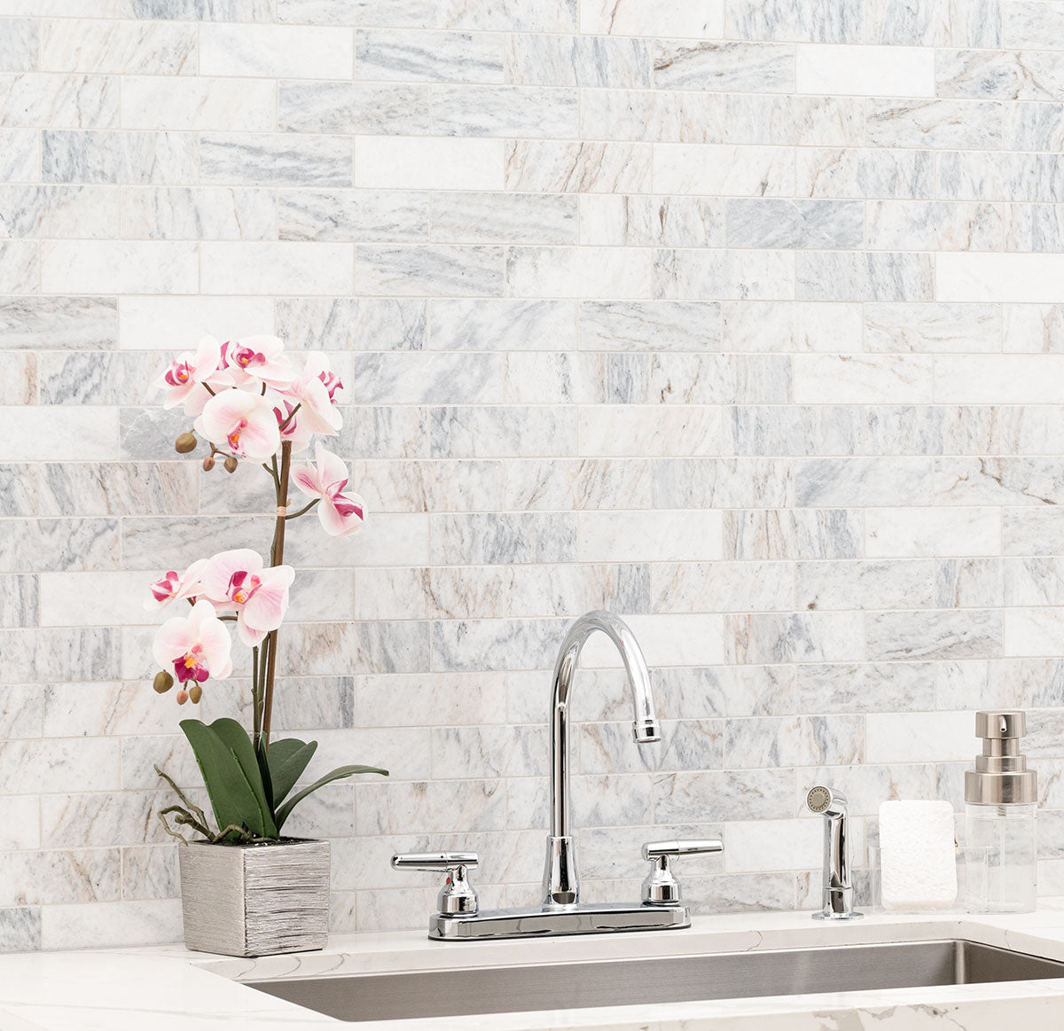 Capri Blue Honed 2x6 Subway Tile