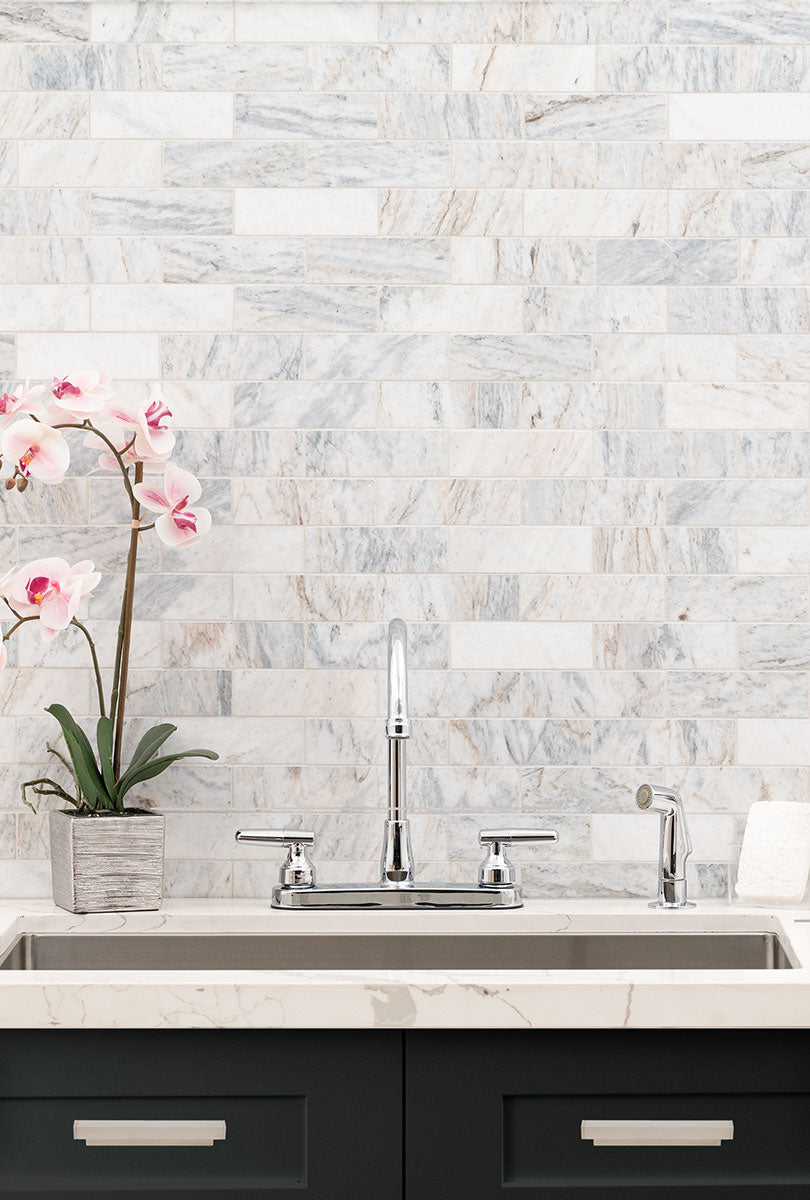 Capri Blue Honed 2x6 Subway Tile